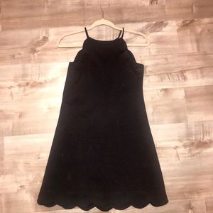 Black scalloped dress